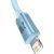 Baseus cable Crystal Shine USB - Lightning 2,0 m 2,4A sky blue