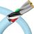 Baseus cable Crystal Shine USB - Lightning 2,0 m 2,4A sky blue