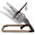 Šūpuļkrēsliņš Kidwell LARO grey wooden [A]*