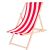 Platinet PLATINET SUMMER SUNBED LEŻAK OGRODOWY WOOD RED STRIP [45436]