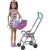 Mattel Barbie lelle Barbie Babysitter Skipper ratiņi + bērnu komplekts GXT34