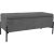 Bench RORI with storage box, grey