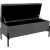 Bench RORI with storage box, grey