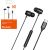 Mcdodo HP-1050 in-ear, wired headphones, USB-C (black)