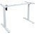 Table leg ERGO LIGHT with 1 motor, white