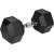 Rebel Hantel żeliwny gumowany HEX 17,5 kg REBEL ACTIVE