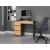 Top E Shop Desk MIJAS LEFT 98x51x76 cm Anthracite/Artisan