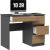 Top E Shop Desk MIJAS RIGHT 98x51x76 cm Anthracite/Artisan