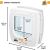 FERPLAST Swing 7 - Door with magnetic lock for small dogs and cats, white