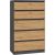 Top E Shop Topeshop M5 ANTRACYT/ARTISAN chest of drawers