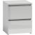 Top E Shop Topeshop M2 BIEL POŁYSK FRONT nightstand/bedside table 2 drawer(s) White