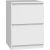 Top E Shop Topeshop M2 BIEL nightstand/bedside table 2 drawer(s) White