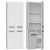 Top E Shop Topeshop NEL 1K DD BIEL bathroom storage cabinet White