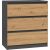 Top E Shop Topeshop M3 ANTRACYT/ARTISAN chest of drawers