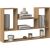 Top E Shop BILBAO 4P hanging rack 100x16x60 cm, artisan
