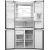 Haier Multidoor Refrigerator HCW7819EHMP (536L; inox)