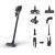 Samsung VS20C852FTB handheld vacuum Black, Blue Bagless