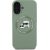 Karl Lagerfeld Liquid Silicone K&CH Heads MagSafe Case for iPhone 16 Kaki