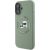 Karl Lagerfeld Liquid Silicone K&CH Heads MagSafe Case for iPhone 16 Kaki