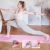 Jogas paklājiņš YM10 YOGA MAT TPE LIGHT PINK HMS