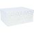 Box DIANA-10, with a lid 19x13xH8cm, white/gold