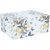 Box DIANA-8, with a lid 23x16,5xH10cm, white/butterfly
