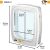FERPLAST Swing 11 - Door for medium dogs and big cats, white