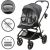 Daudzfunkcionālie rati 2in1 KinderKraft Kidwell Velmont VELMONT GRAY 5906601700569