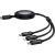 Fast Charging Cable 3in1 Baseus Free2Draw USB-C to USB-C/Lightning/Micro 100W, 1,1m (black)