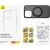 Phone Case Baseus SkyRing Magnetic with Stand for iP 15 Pro + tempered-glass and cleaning kit (black)