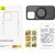 Phone Case Baseus SkyRing Magnetic with Stand for iP 14 Pro Max + tempered-glass and cleaning kit (black)