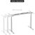 Adjustable Height Table Frame Up Up Bjorn, White