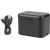 Charging case for batteries and memory cards PULUZ for Insta360 X4 (black)