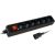 Techly Power Strip 6 Sockets Black with VDE Plug IUPS-PCP-6V