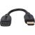 Manhattan HDMI with Ethernet Extension Cable, 4K@60Hz (Premium High Speed), Male to Female, Cable 20cm, Black, Ultra HD 4k x 2k, Fully Shielded, Gold Plated Contacts, Lifetime Warranty, Polybag