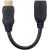 Manhattan HDMI with Ethernet Extension Cable, 4K@60Hz (Premium High Speed), Male to Female, Cable 20cm, Black, Ultra HD 4k x 2k, Fully Shielded, Gold Plated Contacts, Lifetime Warranty, Polybag