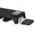 POUT EYES8 - 3-in-1 wooden monitor stand hub with fast wireless charging pad Deep, black