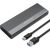 Qoltec 52267 Enclosure | SSD M.2 drive | SATA | NGFF| USB-C | Super speed | 2TB | Grey