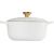 Le Creuset Кастрюля чугунная круглая Ø24см / 4,2л белая