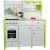 Import Leantoys Wooden Kitchen with an Oven and Accessories Green-White