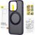 Phone Case Baseus SkyRing Magnetic with Stand for iP 14 Pro Max + tempered-glass and cleaning kit (purple)
