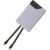 Tellur Power Bank 10000mAh, USB-C + Lightning cables built-in  purple