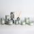 Scented candle in glass NATURE GREEN H13cm, Southern Night