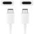Samsung EP-DA905BWE 100W 6A Universāls USB-C uz USB-C Lādēšanas un Datu Vads Balts 1m (OEM)