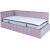 Bed JASPER 90x200cm with mattress HARMONY DUO, mauve rose