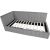 Bed JASPER 90x200cm, grey