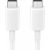 Samsung EP-DN975BWE 45W USB-C до USB-C Супер Быстрый 5A Кабель данных и Заряда Белый 1м (OEM)