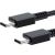 Samsung EP-DG980BBE 60W 5A Super Fast USB-C uz USB-C Universālais Datu un Lādēšanas Kabeļs 1m Melns (OEM)