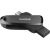 Zibatmiņa SanDisk Ultra Slider USB Type-C + USB-A 256GB Black