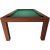 Pool Table / Dining Table, Mozart, 7 ft., mahogany